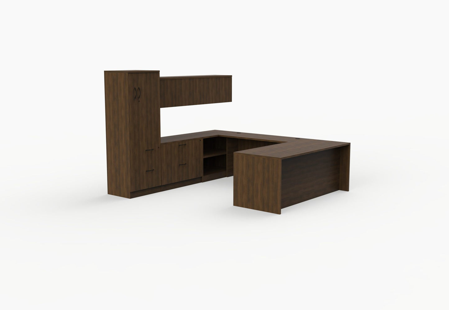 Savoy U Shape Desk with Upper and Lower Storage - Typical 104