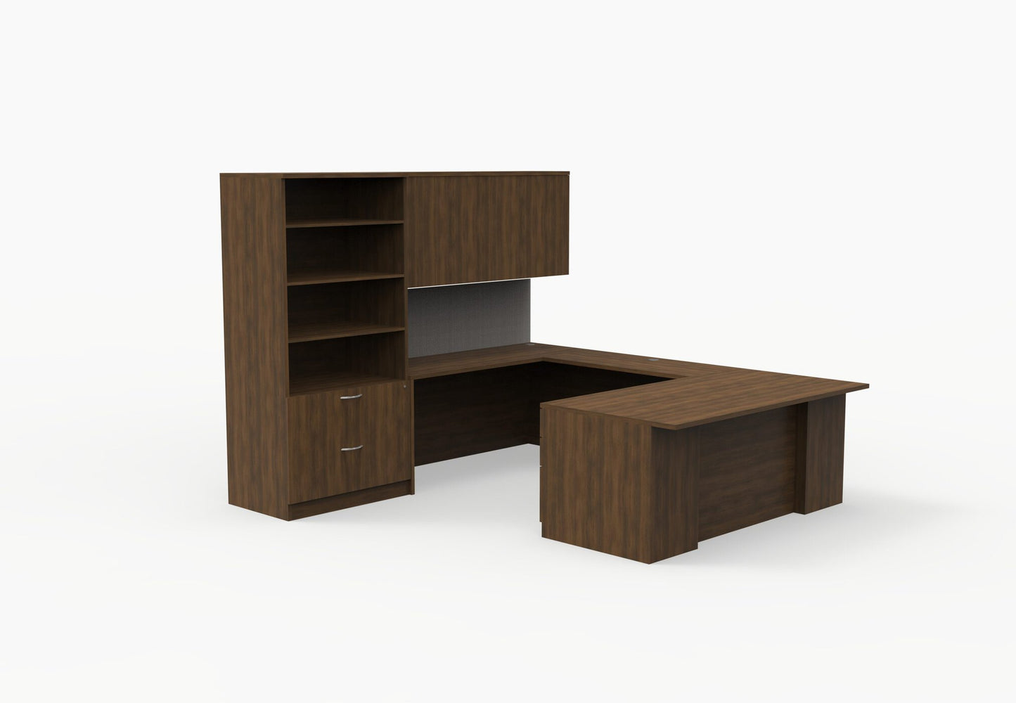 Savoy U Shape Desk with Upper and Lower Storage-Typical 106
