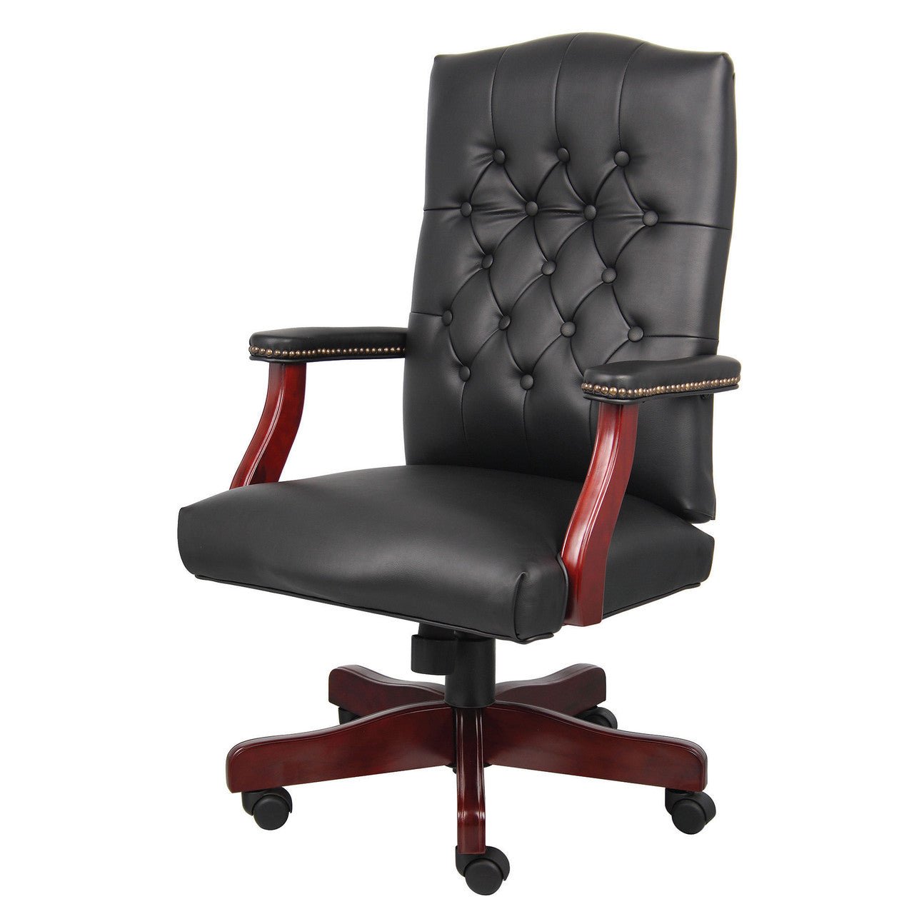 Lancaster Executive Chair - Wood Arms - Wholesale Office Furniture