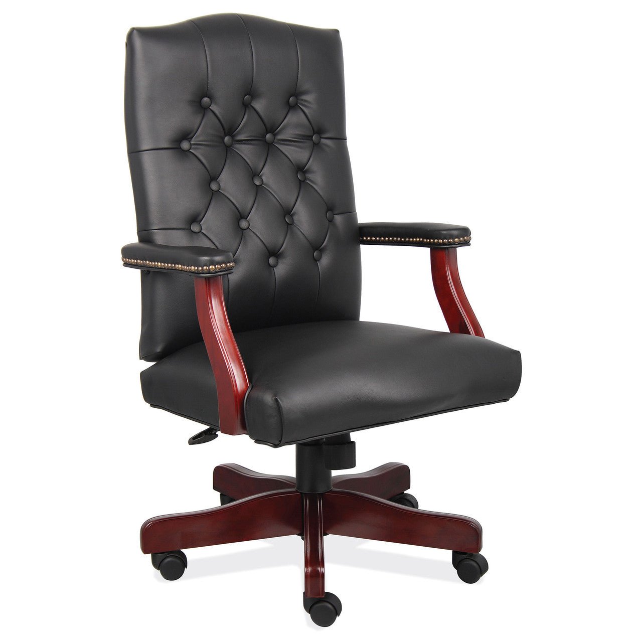 Lancaster Executive Chair - Wood Arms - Wholesale Office Furniture