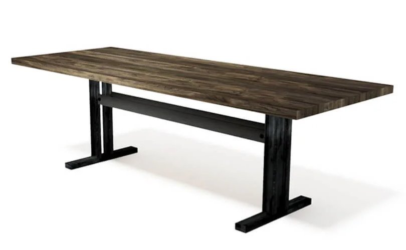 Rectangle Butcher Block Abbey Conference Table by Iron Age Office - Wholesale Office Furniture