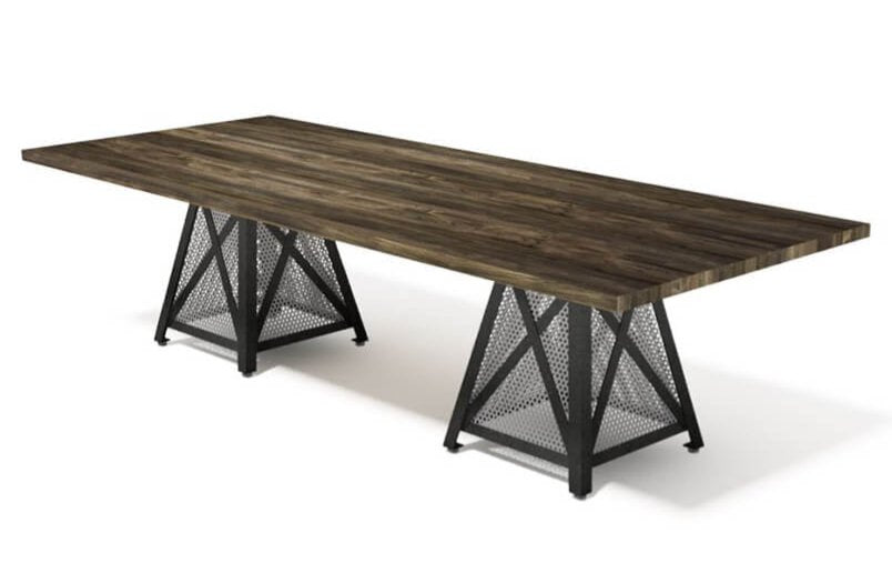Rectangle Butcher Block Dover Conference Table by Iron Age Office - Wholesale Office Furniture