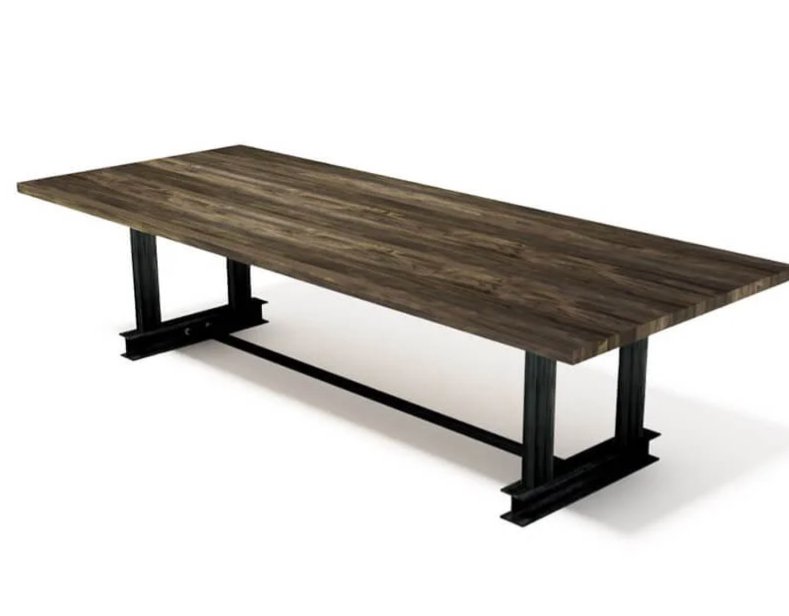 Rectangle Butcher Block Glen Conference Table by Iron Age Office - Wholesale Office Furniture