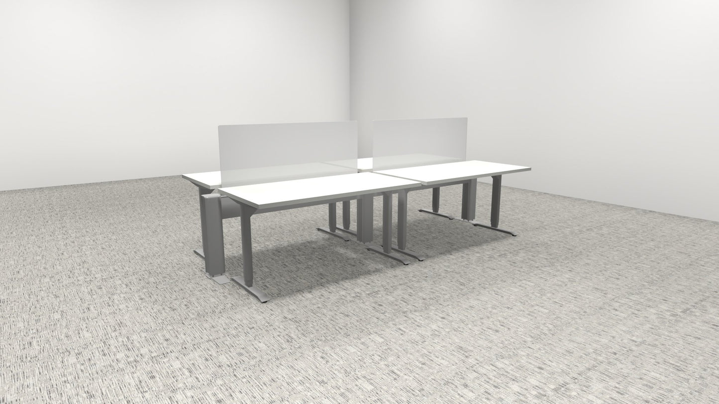 Beam Benching Workstation w/ Sit Stand by Friant - (4 pack, 60x30) - Wholesale Office Furniture