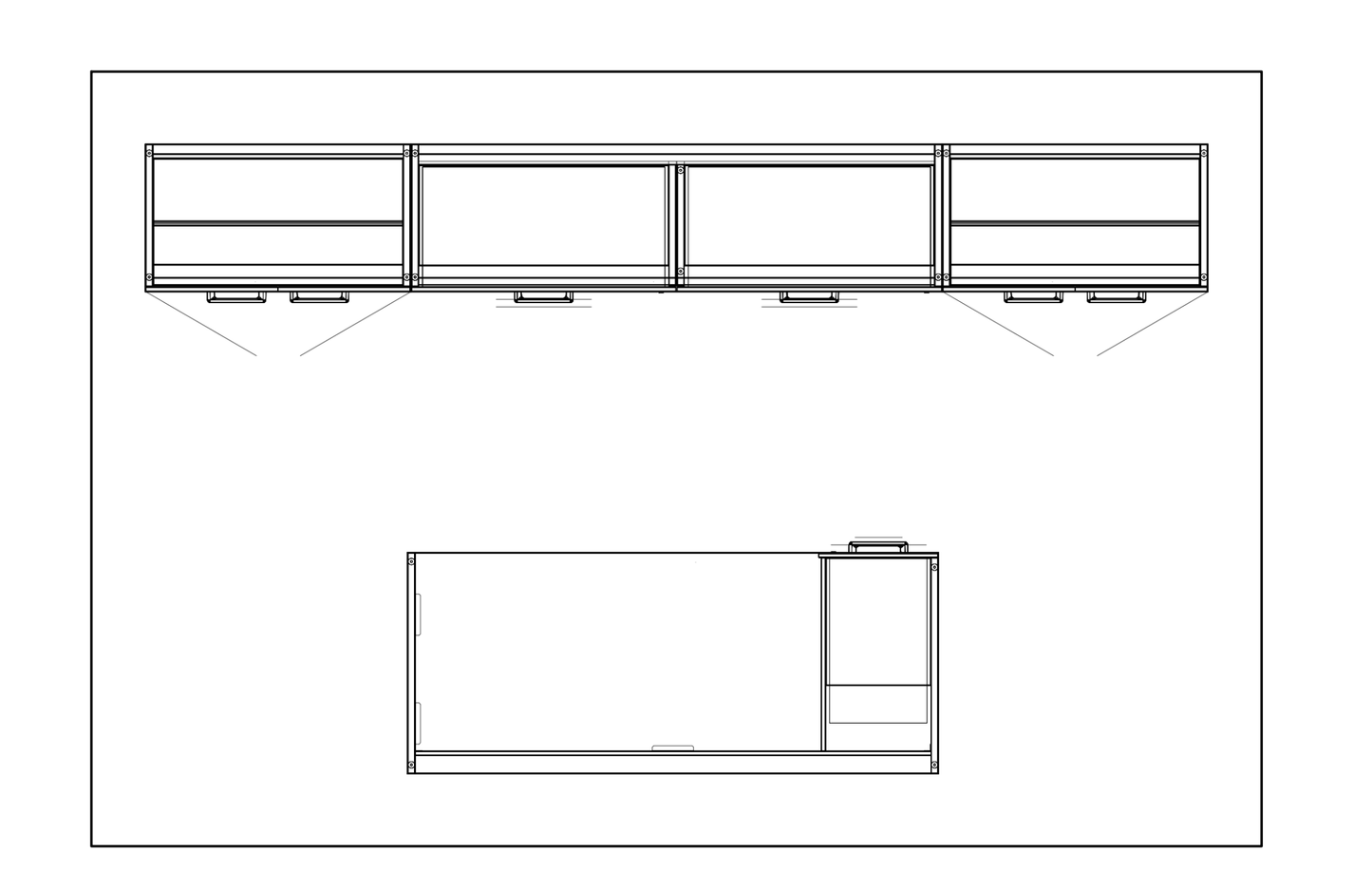 Concept 400e Executive Desk by GroupeLacasse (QS-Plan-01) - Wholesale Office Furniture