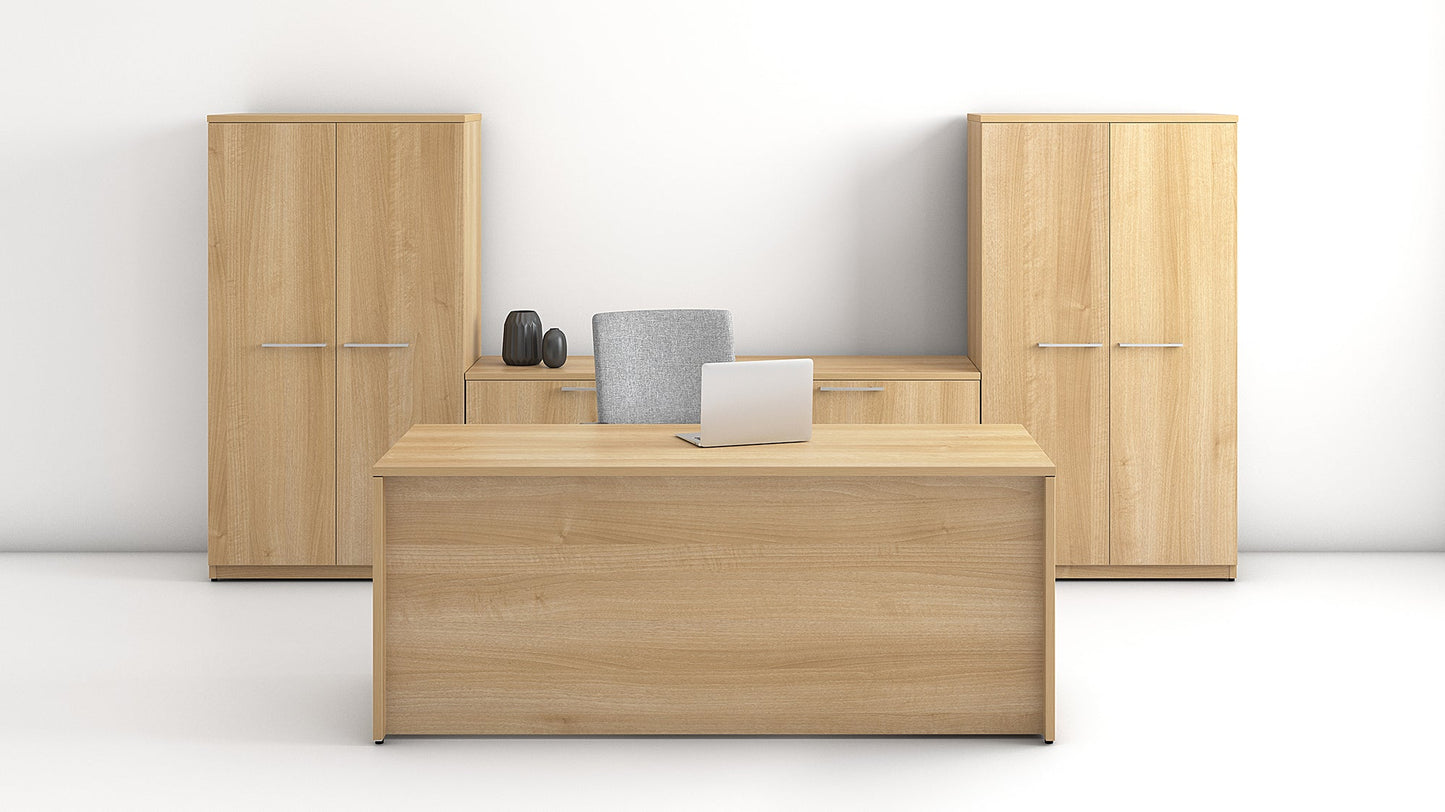 Concept 400e Executive Desk by GroupeLacasse (QS-Plan-01) - Wholesale Office Furniture