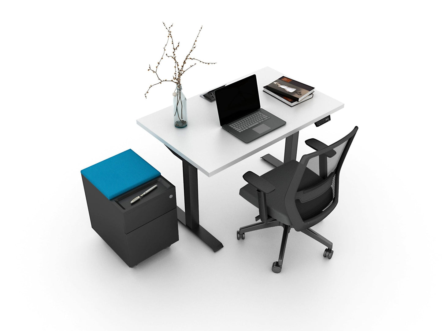 MyHite 2 Stage Height Adjustable Table Base by Friant - BASE ONLY - Wholesale Office Furniture