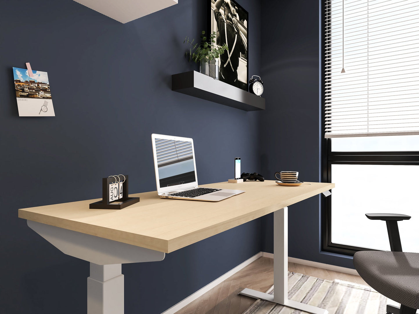 MyHite 2 Stage Height Adjustable Table With T-Legs by Friant - Wholesale Office Furniture