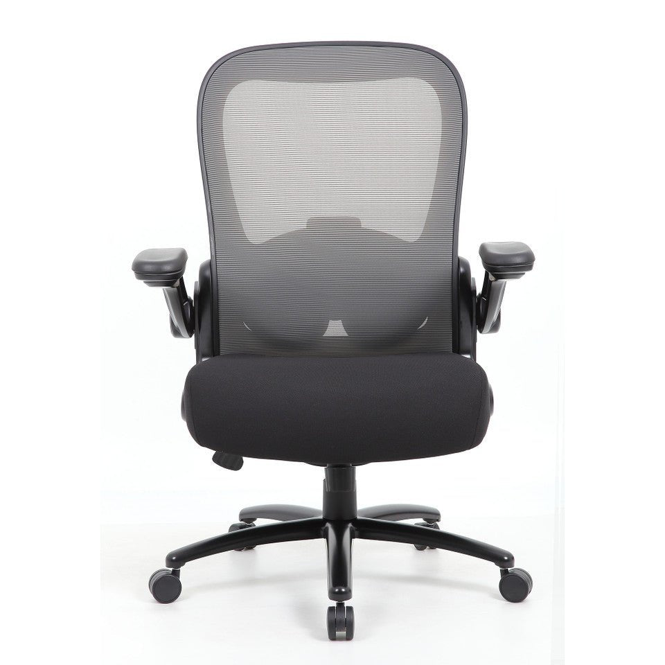 Ryde Big & Tall High Back Mesh Chair with Flip Arm by COE - Wholesale Office Furniture
