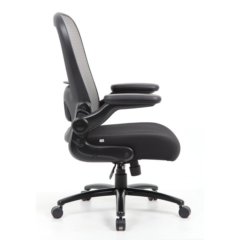 Ryde Big & Tall High Back Mesh Chair with Flip Arm by COE - Wholesale Office Furniture