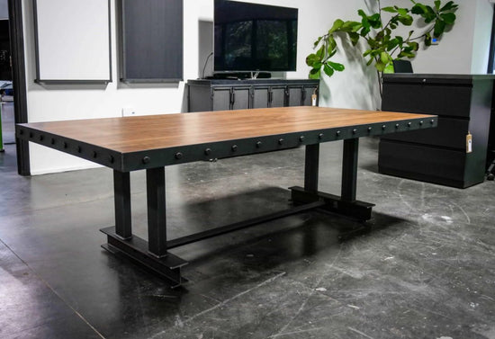 Rectangle Butcher Block Glen Conference Table by Iron Age Office - Wholesale Office Furniture