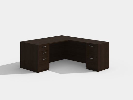 Amber 6x6 L Shaped Executive Office Desk by Cherryman Industries