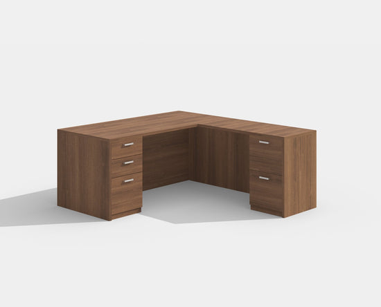 Amber 6x6 L Shaped Executive Office Desk by Cherryman Industries