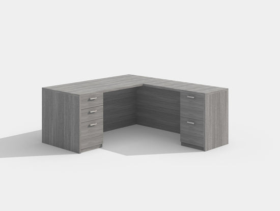 Load image into Gallery viewer, Amber 6x6 L Shaped Executive Office Desk by Cherryman Industries
