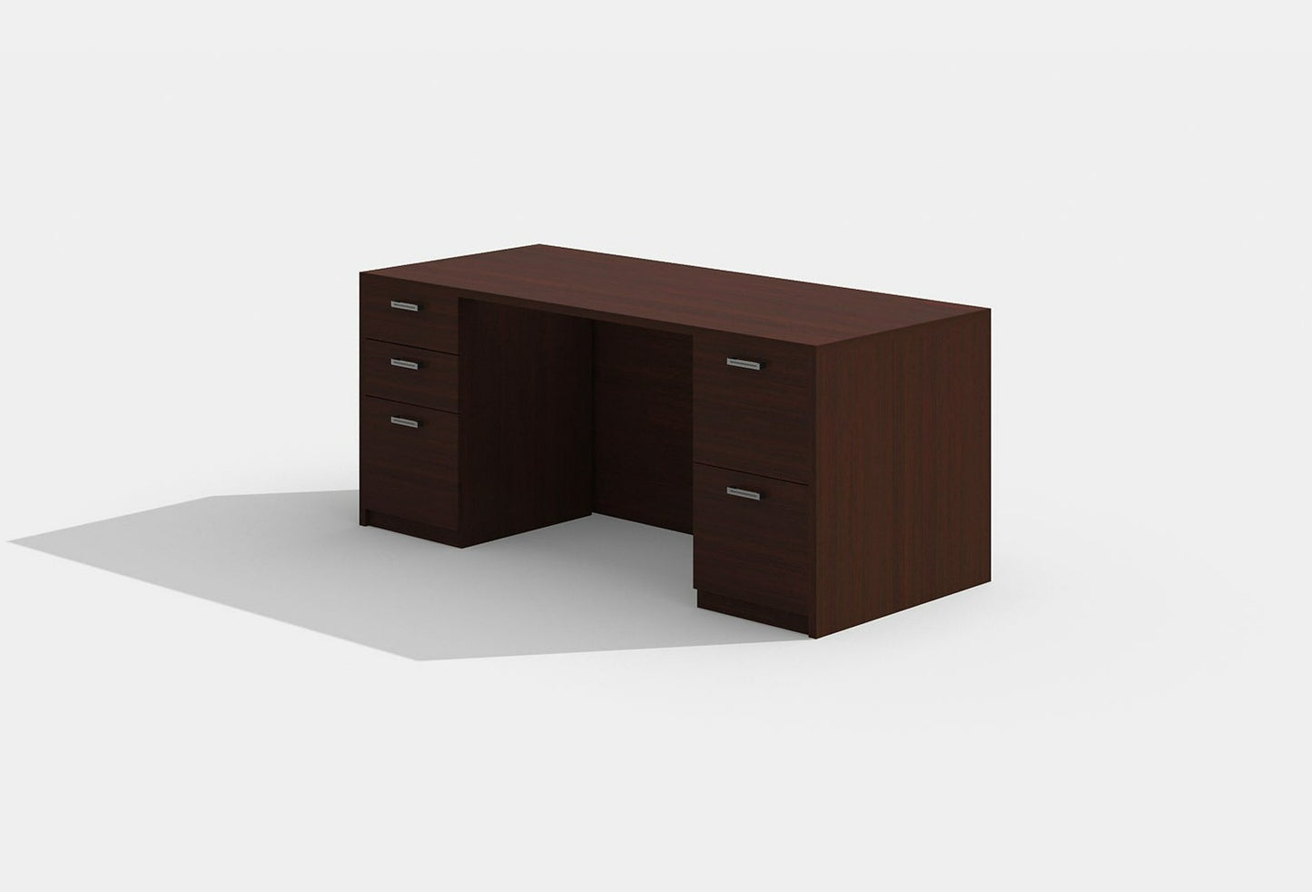 Load image into Gallery viewer, Amber Executive Office Desk w/ Double Storage by Cherryman Industries
