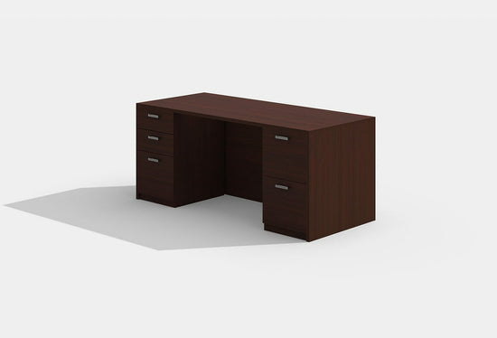 Amber Executive Office Desk w/ Double Storage by Cherryman Industries