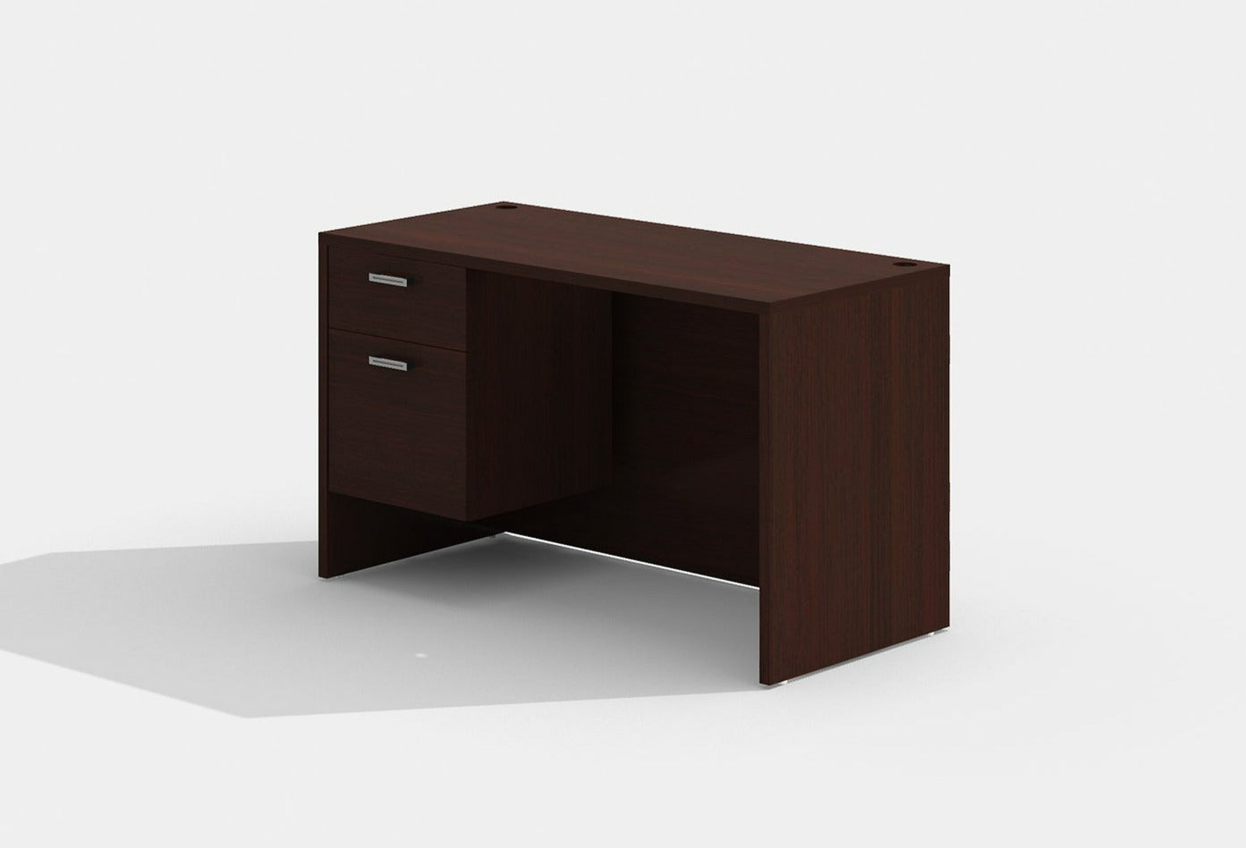 Amber Executive Office Desk w/ Single Suspended Storage by Cherryman Industries