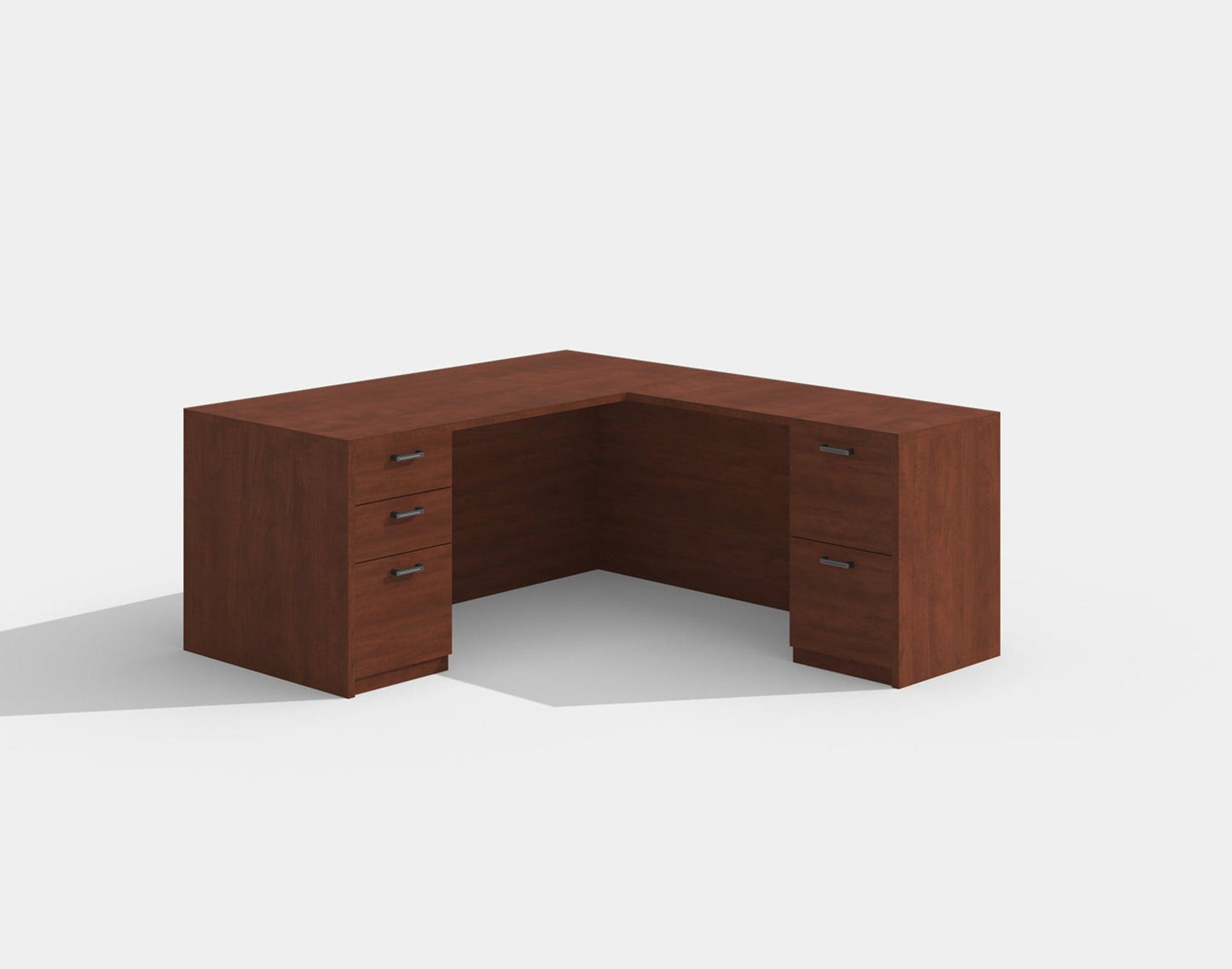 Amber 6x6 L Shaped Executive Office Desk by Cherryman Industries - Wholesale Office Furniture
