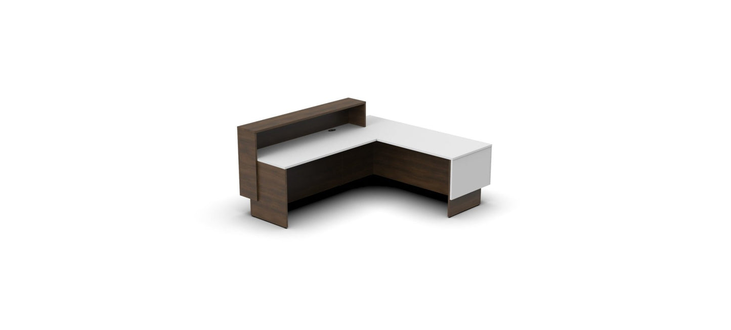 Arrive L Shape Reception Desk by OFGO Studios - Wholesale Office Furniture