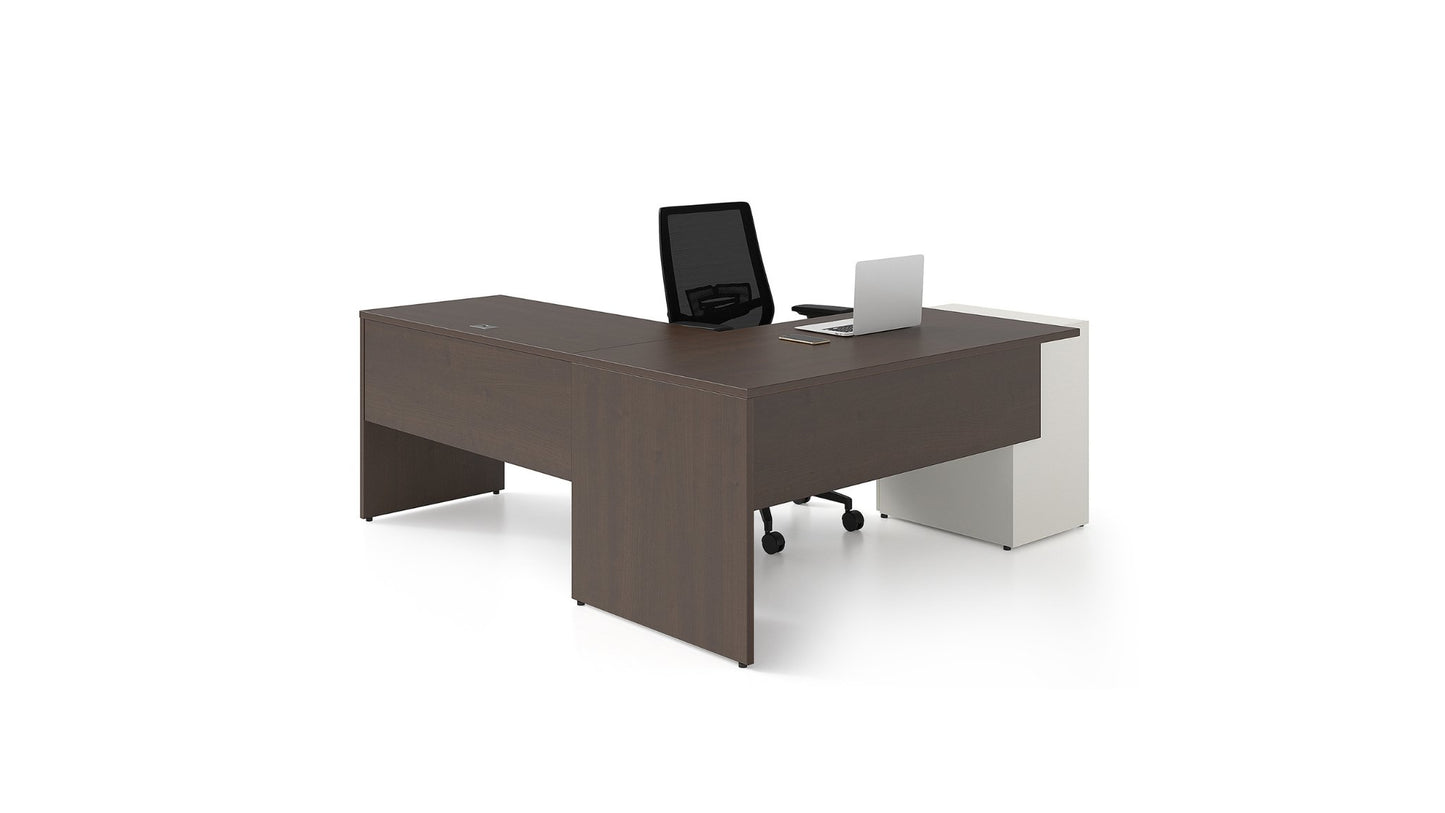 C.A. Contemporary Desk by GroupeLacasse (QS-Plan-06) - Wholesale Office Furniture