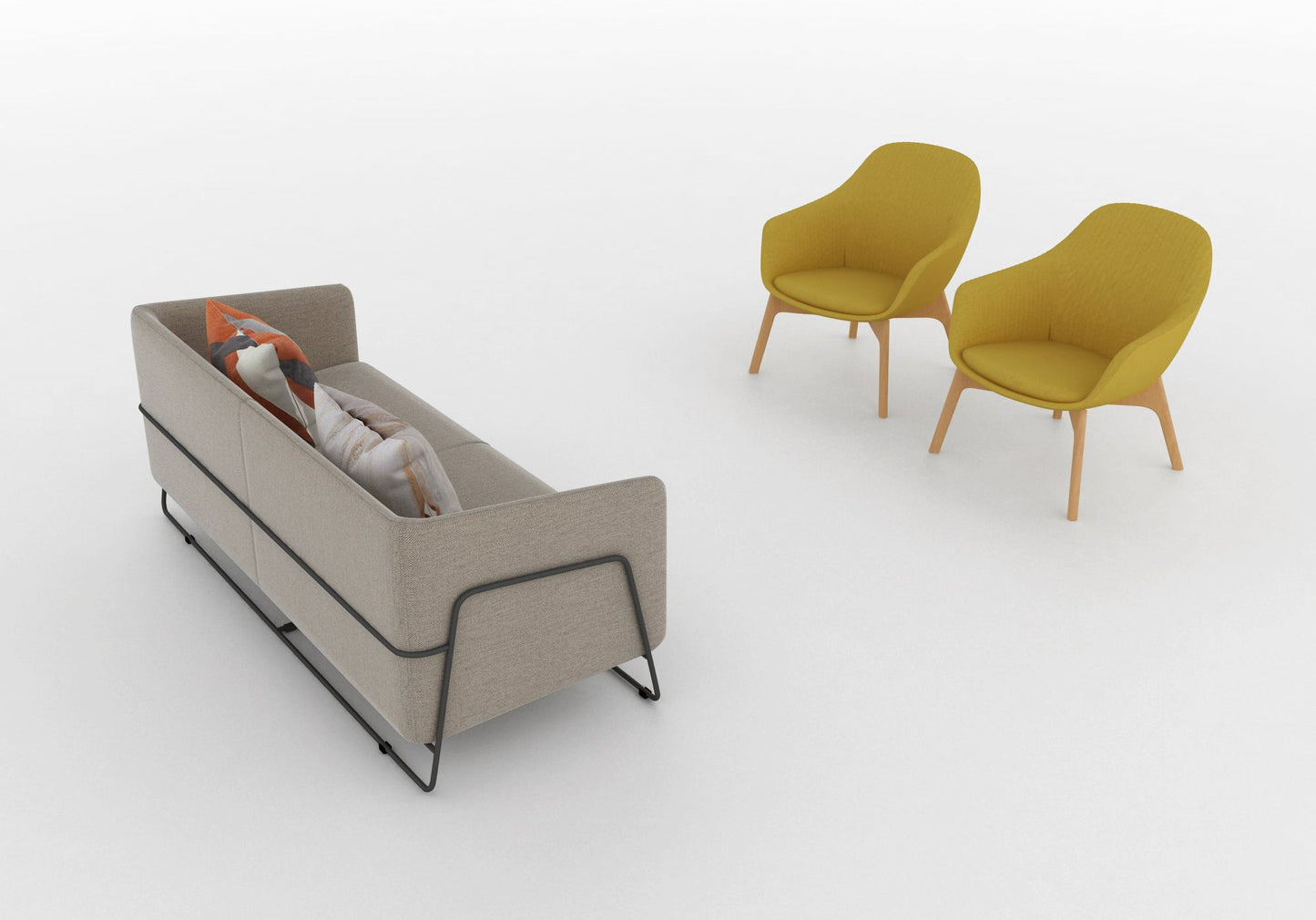 Load image into Gallery viewer, Hanno Loveseat by Friant - Wholesale Office Furniture
