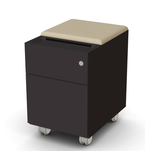 Load image into Gallery viewer, Mobile Pedestal w/ Cushion by Friant - Wholesale Office Furniture
