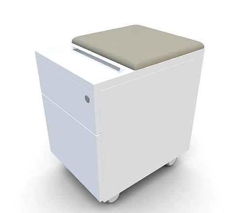 Load image into Gallery viewer, Mobile Pedestal w/ Cushion by Friant - Wholesale Office Furniture
