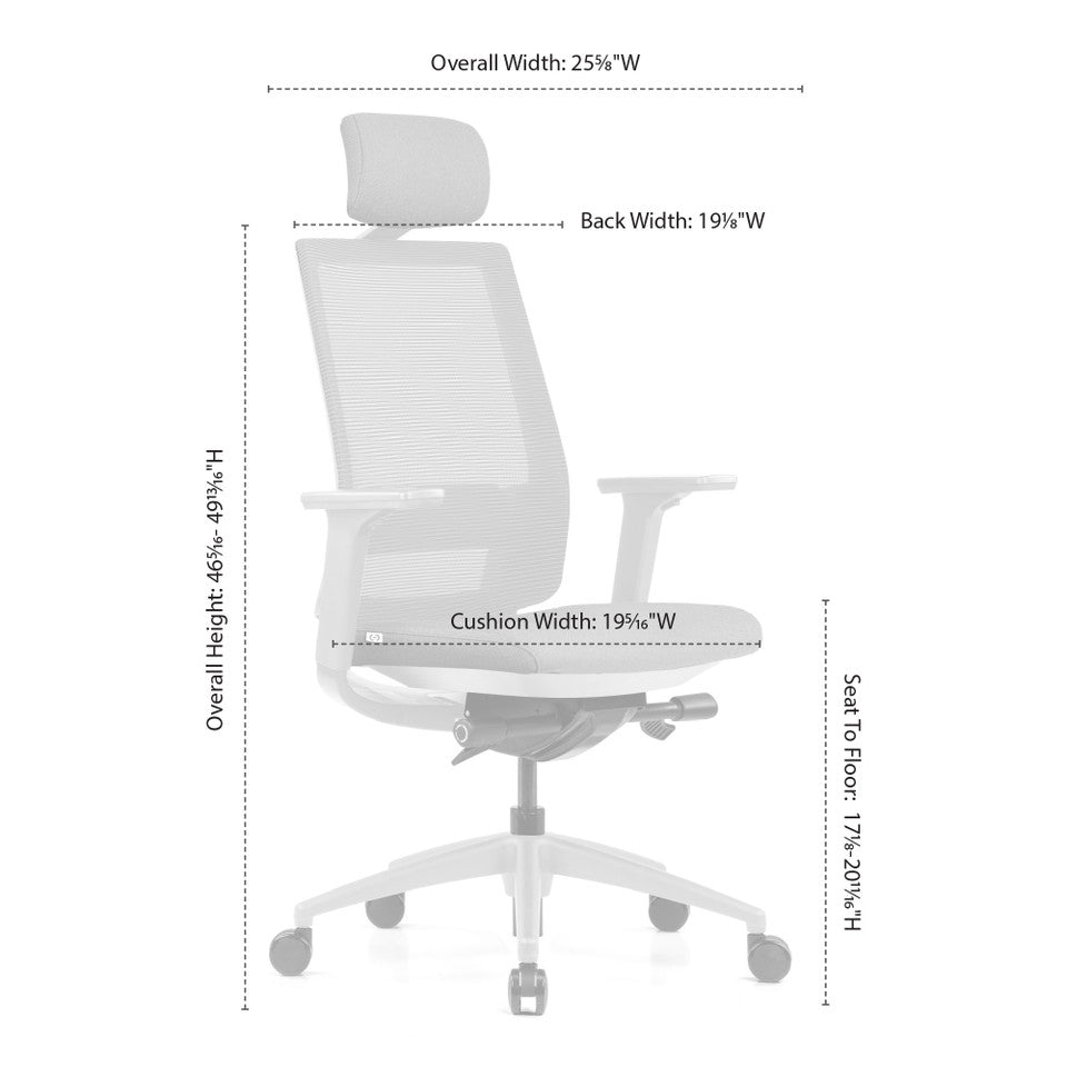 OfficeSource Palma High Back, Ribbed Mesh Task Chair by COE - Wholesale Office Furniture