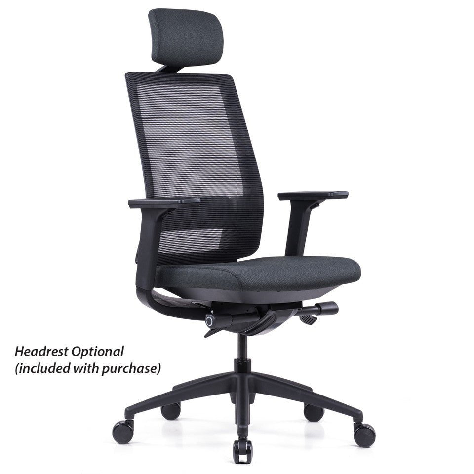 OfficeSource Palma High Back, Ribbed Mesh Task Chair by COE - Wholesale Office Furniture