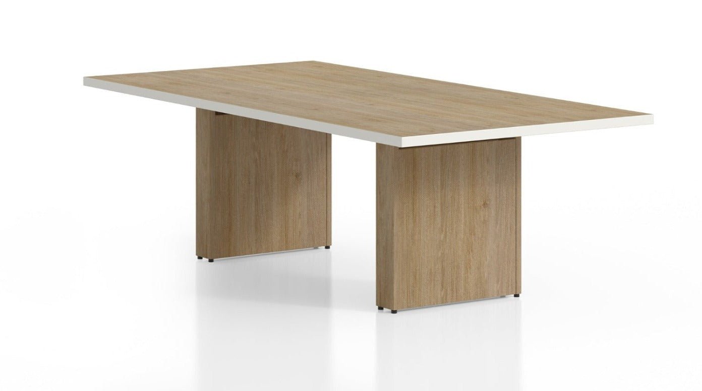 Rectangle Conference Table w/ Panel Legs by GroupeLacasse - Wholesale Office Furniture