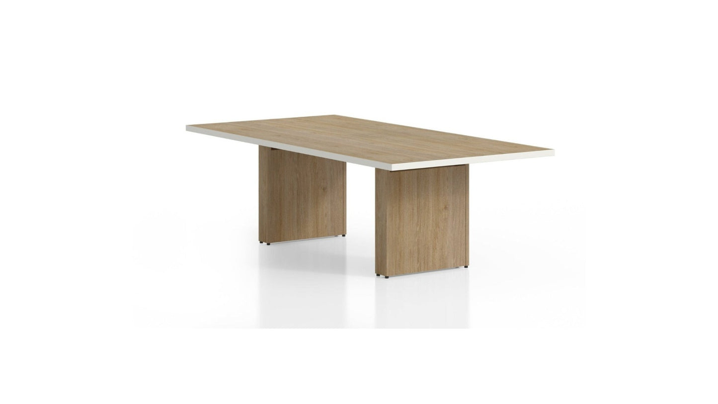 Rectangle Conference Table w/ Panel Legs by GroupeLacasse - Wholesale Office Furniture