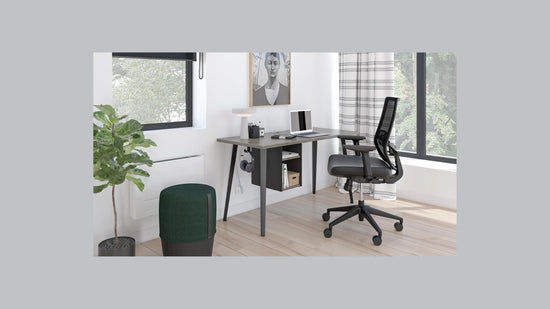 Stad Home Office Desk by GroupeLacasse (QS-Stad03) - Wholesale Office Furniture